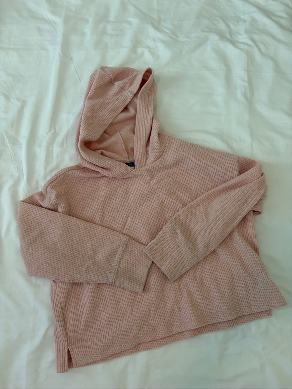 Old Navy Pink Hooded Knit Sweater, size L (girls)
